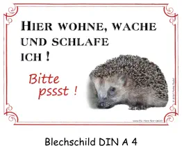 Blechschild DIN A 4