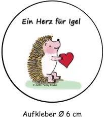 Aufkleber Ø 6 cm